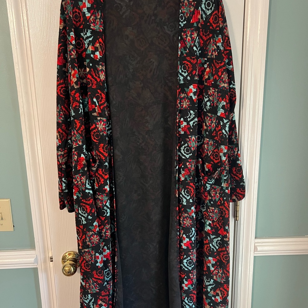 LuLaRoe Multicolor Patterned Jacket
